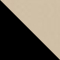Цвет Кремовый, экокожа / Черный, пластик