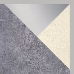 Цвет Бетон / Зеркало / Серебро, алюминий / Бежевый, экокожа