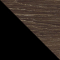 Цвет Дуб Шоле коричневый, МДФ / Черный, металл