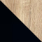 Цвет Дуб Сонома, ЛДСП / Черный, металл