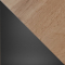 Цвет Дуб Вотан, ЛДСП / Черные ножки, пластик