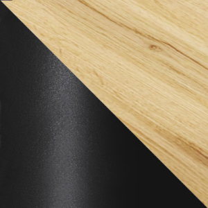 Цвет Дуб Вотан, ЛДСП / Черный, металл