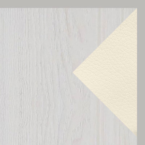 Цвет Ясень анкор светлый / Серебро, алюминий / Бежевый, экокожа