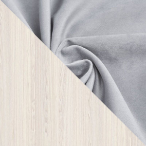 Цвет Серый, велюр / Ясень Анкор светлый