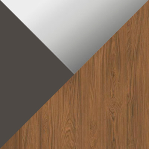 Цвет Антрацит / Дуб Каселла / Стекло