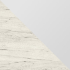 Цвет Дуб Крафт белый, ЛДСП / Белый матовый, МДФ