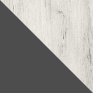 Цвет Графит / Дуб Крафт белый