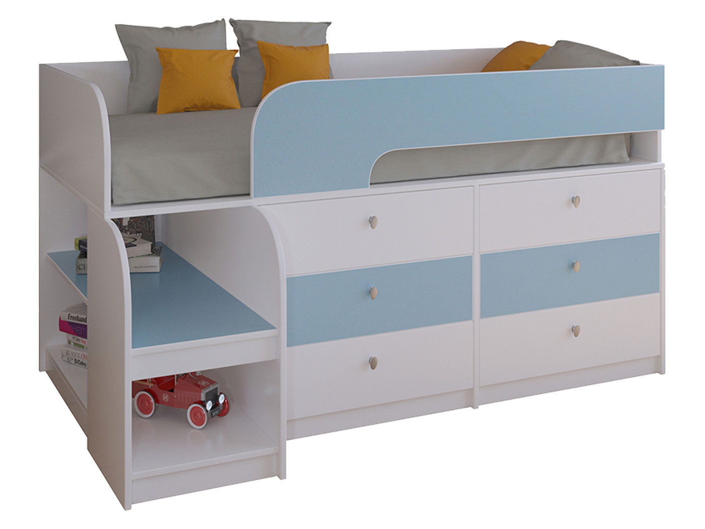 Кровать-чердак Двухъярусная кровать Астра-9 V3 Астра 9/3 фото 9