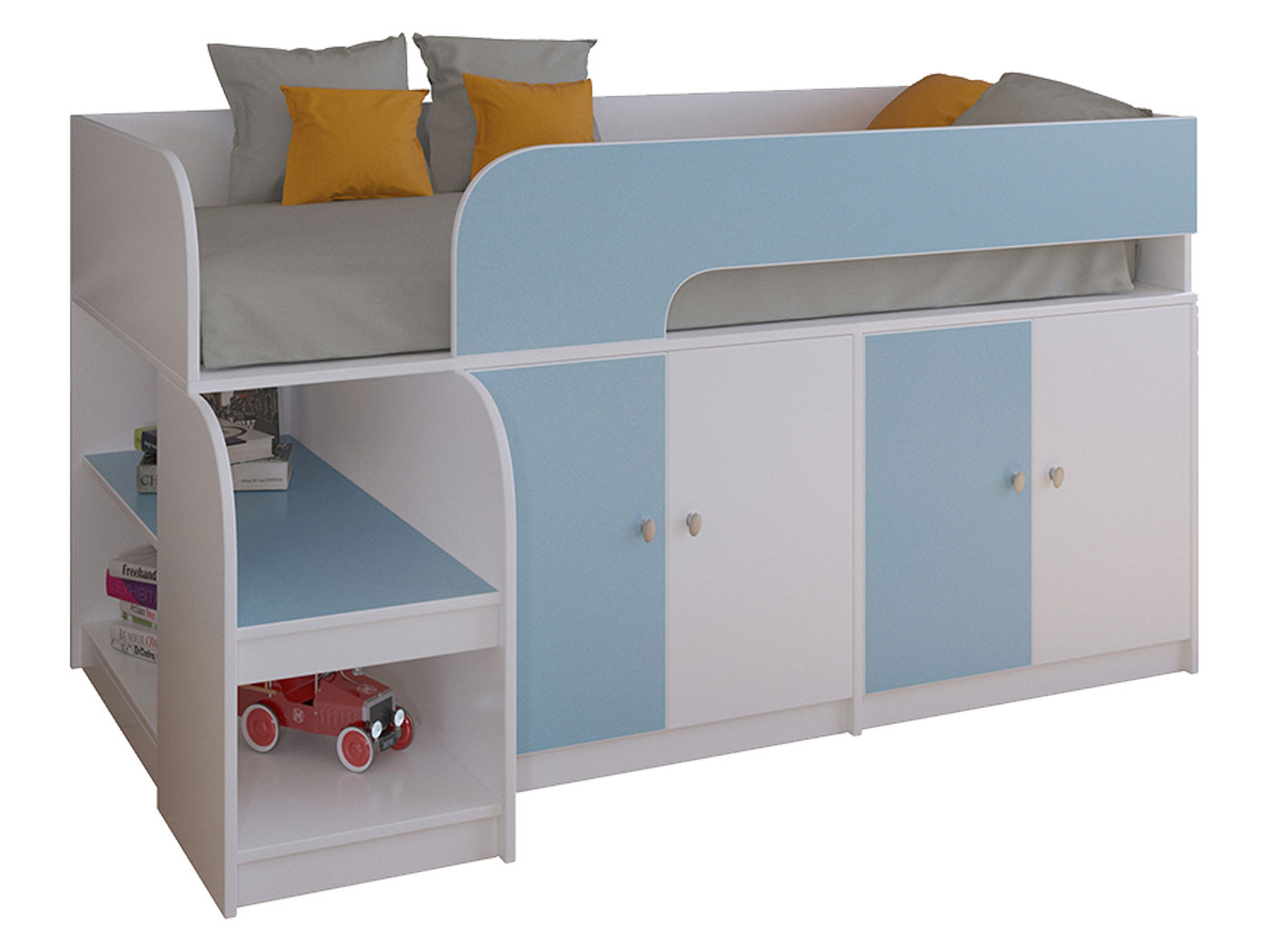 Кровать-чердак Двухъярусная кровать Астра-9 V2 Астра 9/2 фото 9