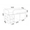 Кровать-чердак Двухъярусная кровать Астра-9 V1 Астра 9/1 фото 11