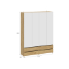 Распашной шкаф Шкаф 4 дв Абрау с ящиками Абрау Макси фото 8