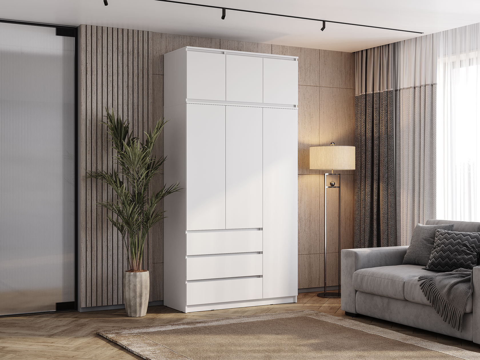 Распашной шкаф Шкаф 3 дв Симпл Симпл Практик фото 6