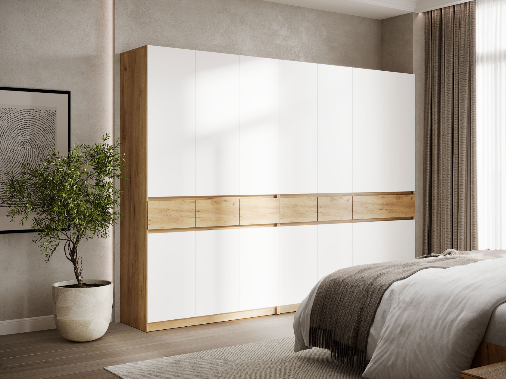 Набор распашных шкафов Шкаф 7 дв Бостон Лайт Бостон Лайт Практик фото 1