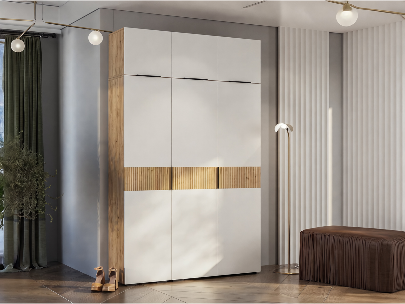 Набор распашных шкафов с антресолью Сандра фото 9