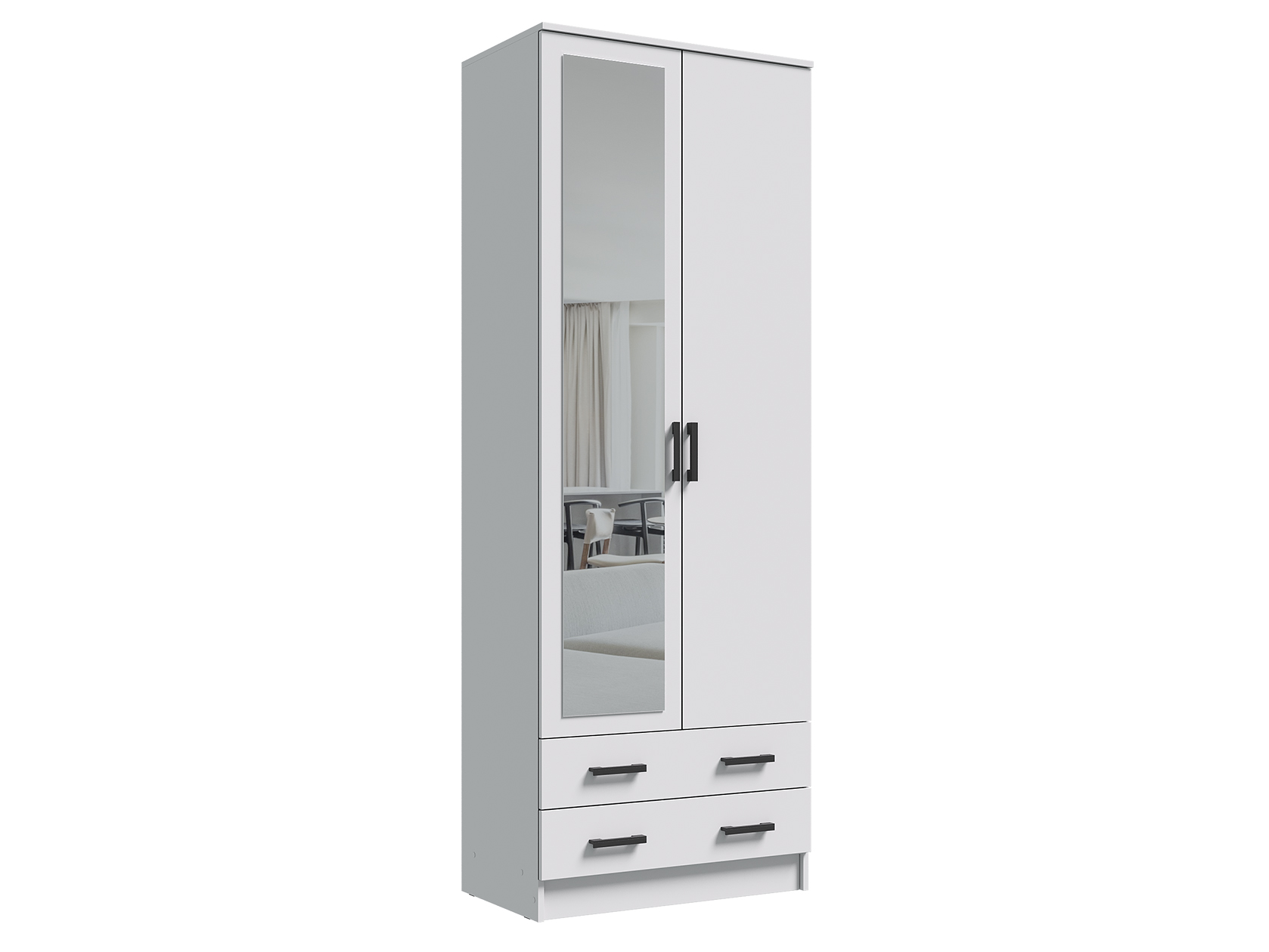 Распашной шкаф Эко Дуэт с зеркалом фото 1