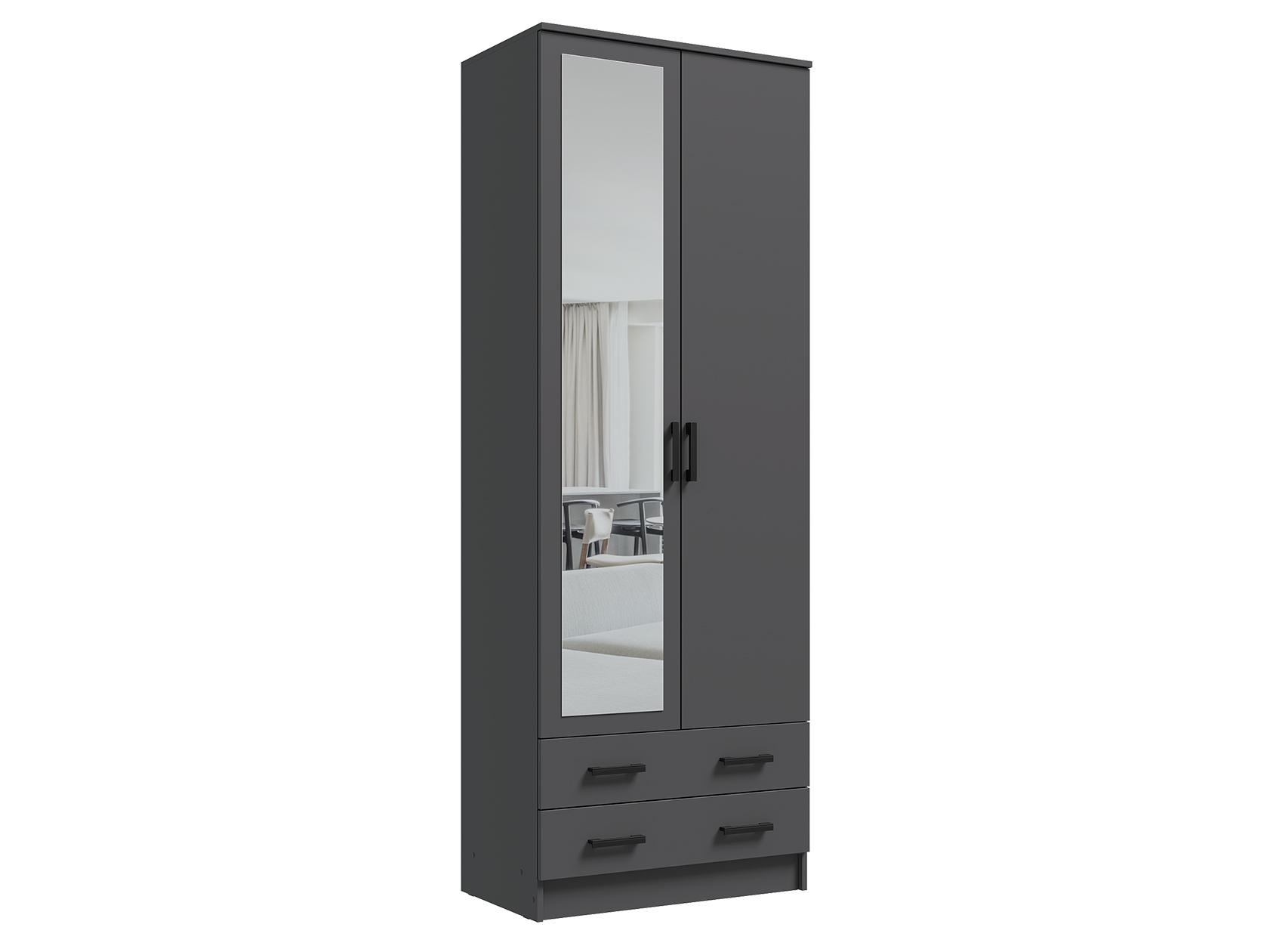 Распашной шкаф Эко Дуэт с зеркалом фото 9