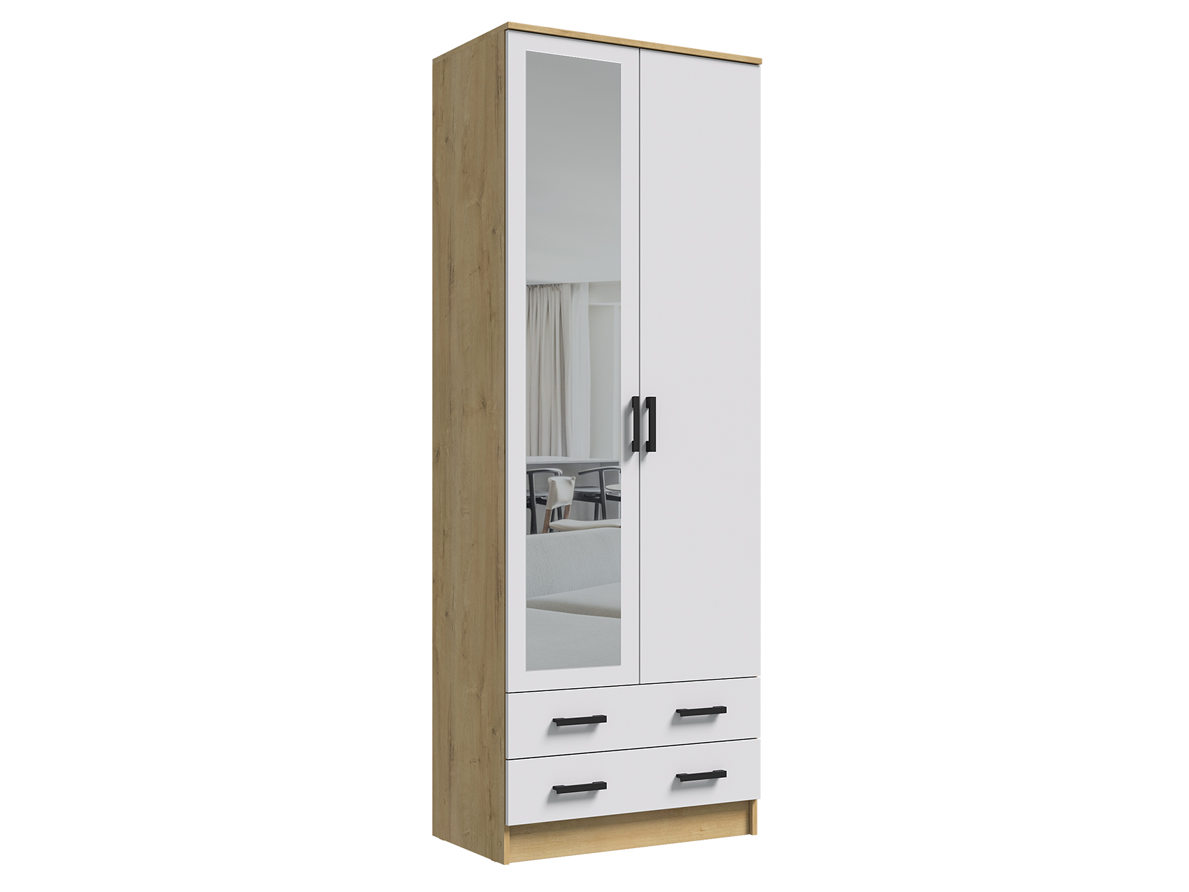 Распашной шкаф Эко Дуэт с зеркалом фото 13