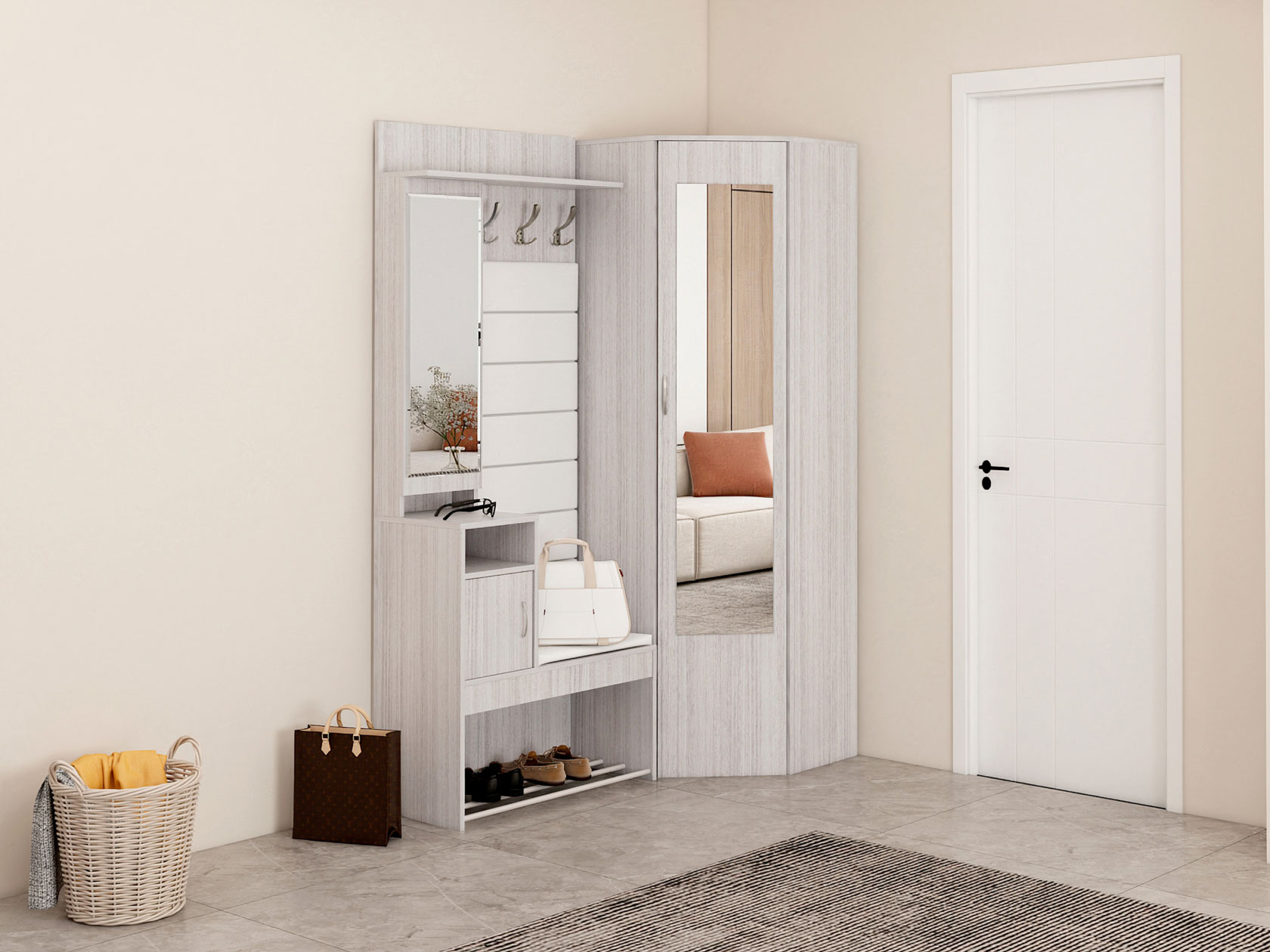 Угловая прихожая Ольга фото 1