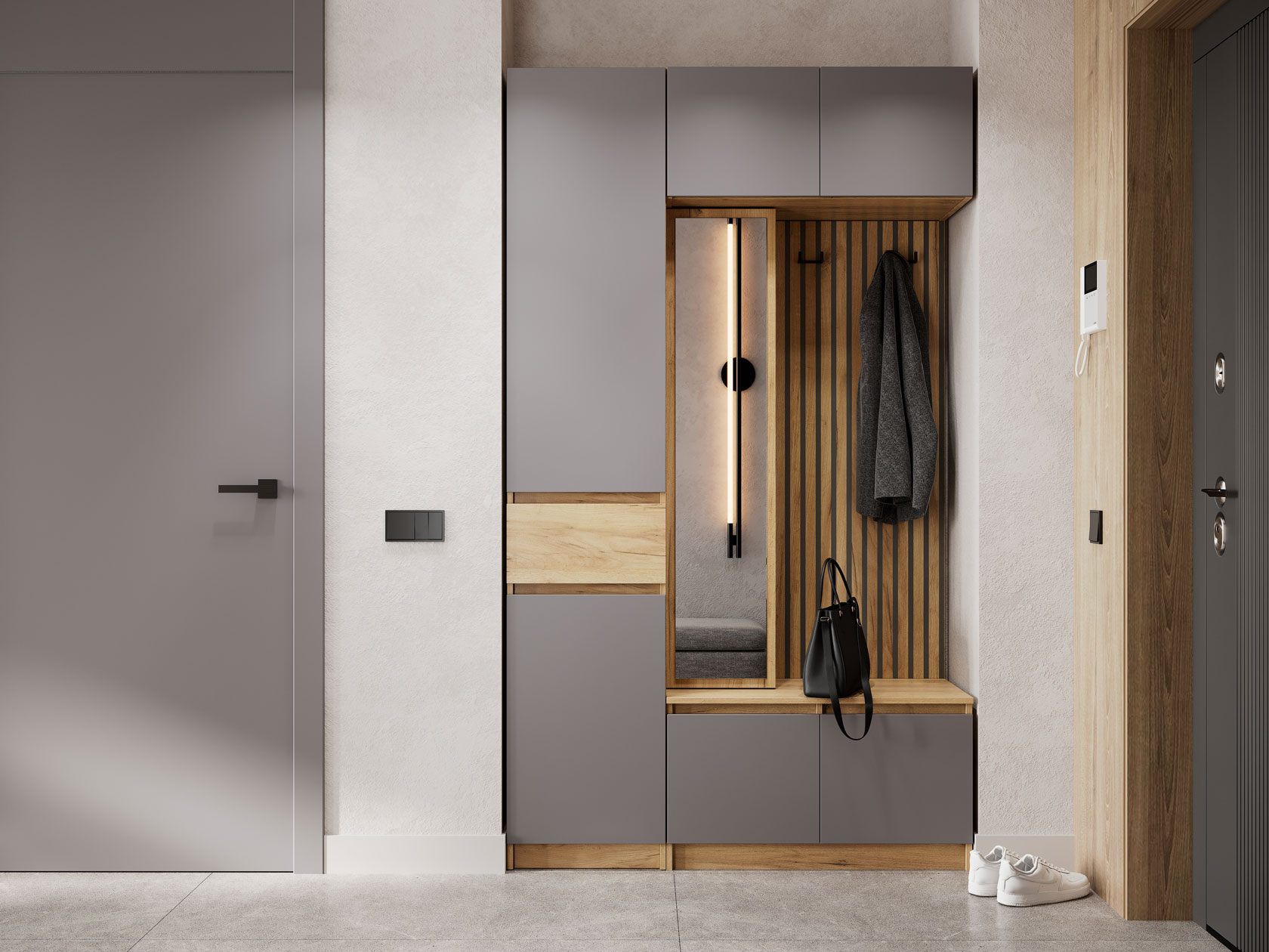 Прихожая Прихожая Бостон Лайт 1 Бостон Лайт Миди фото 1