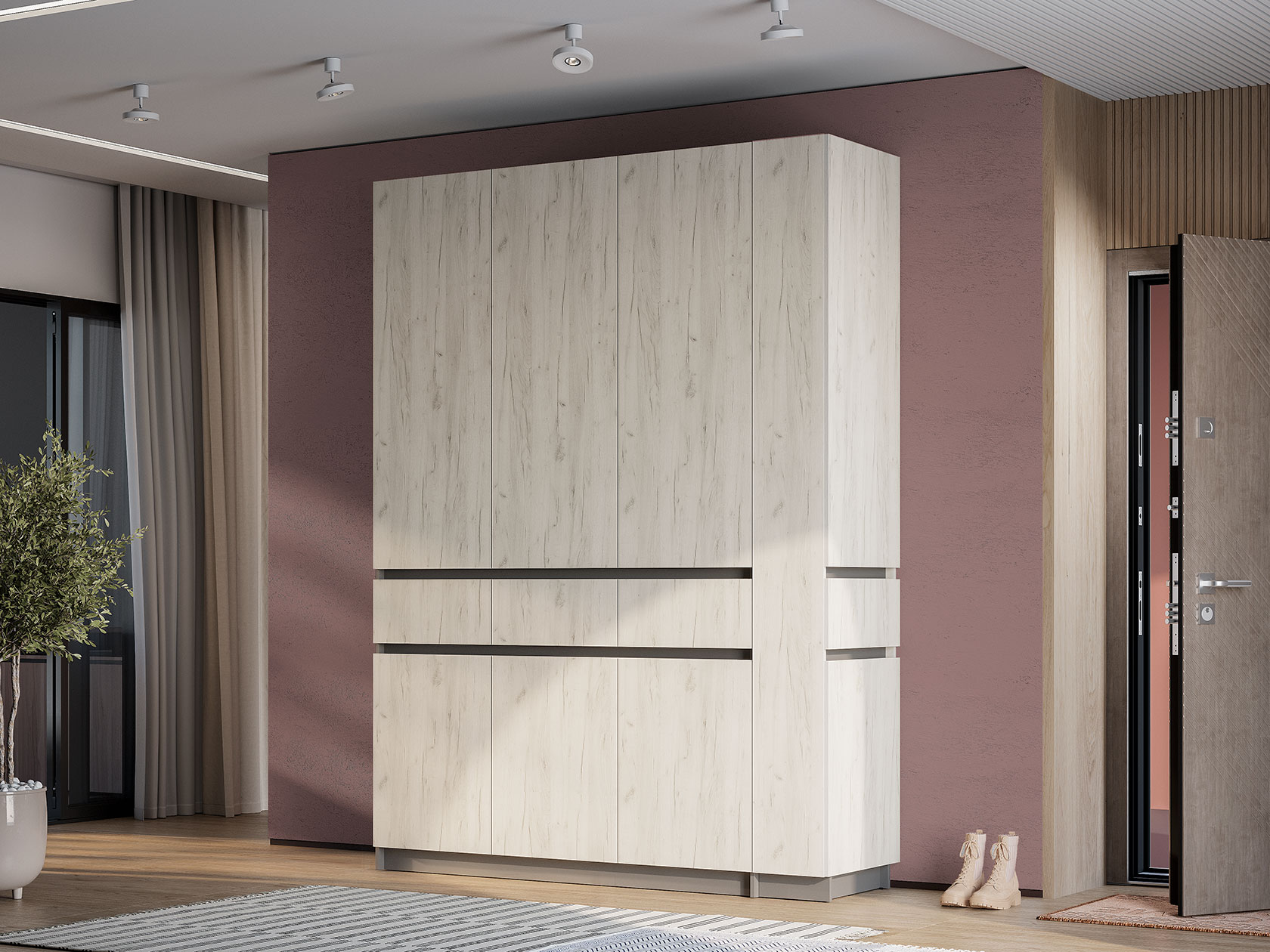 Распашной шкаф Прихожая Багира 5 Багира Практик фото 1