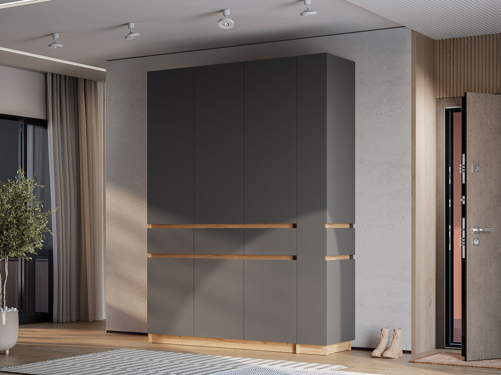 Распашной шкаф Прихожая Багира 5 Багира Практик фото 11