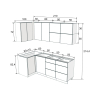 Кухонный гарнитур Кухонный гарнитур Модерн угловой 210 х 100 см Модерн 210 х 100 см фото 2