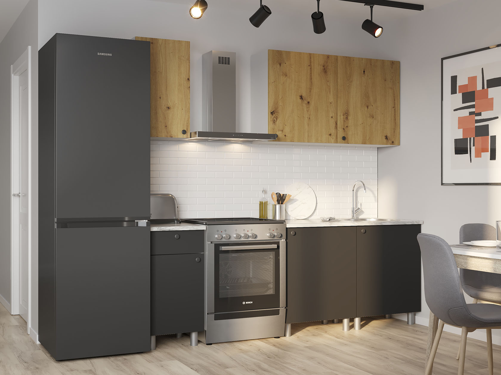 Кухонный гарнитур Лион Кухонный гарнитур прямой 160 см Лион 160 см фото 1 Кухонный гарнитур Лион Кухонный гарнитур прямой 160 см Лион 160 см фото 1