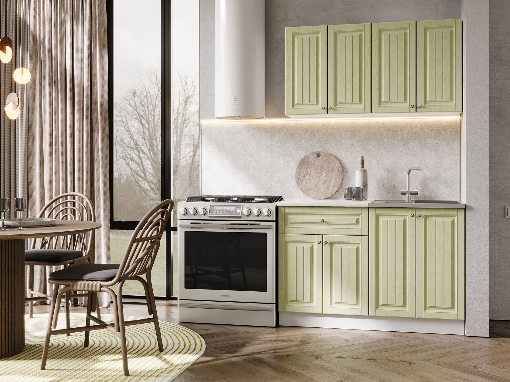 Кухонный гарнитур Хозяюшка Кухонный гарнитур прямой 120 см Хозяюшка 120 см фото 7