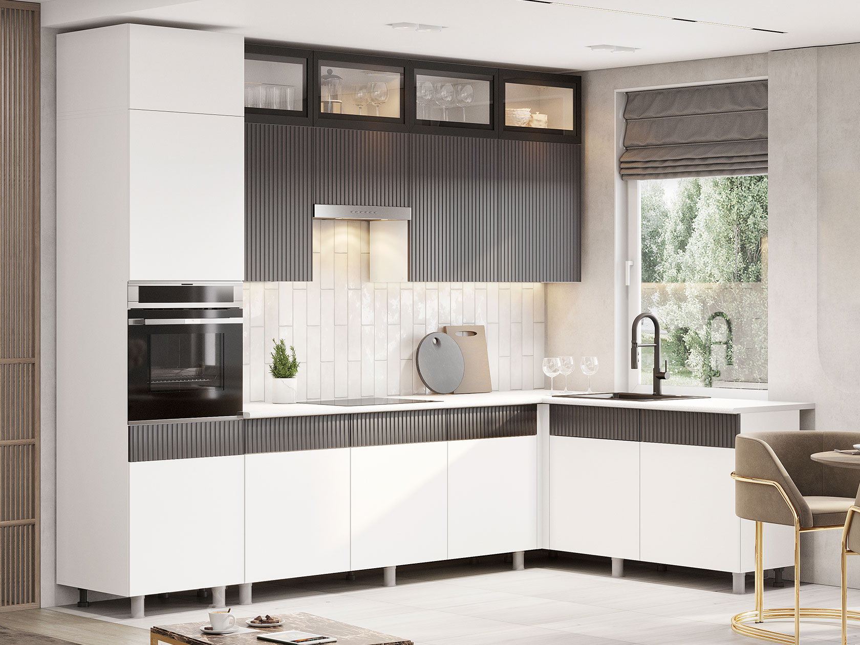 Кухонный гарнитур София Кухонный гарнитур угловой 300х180 см София 300х180 см фото 1