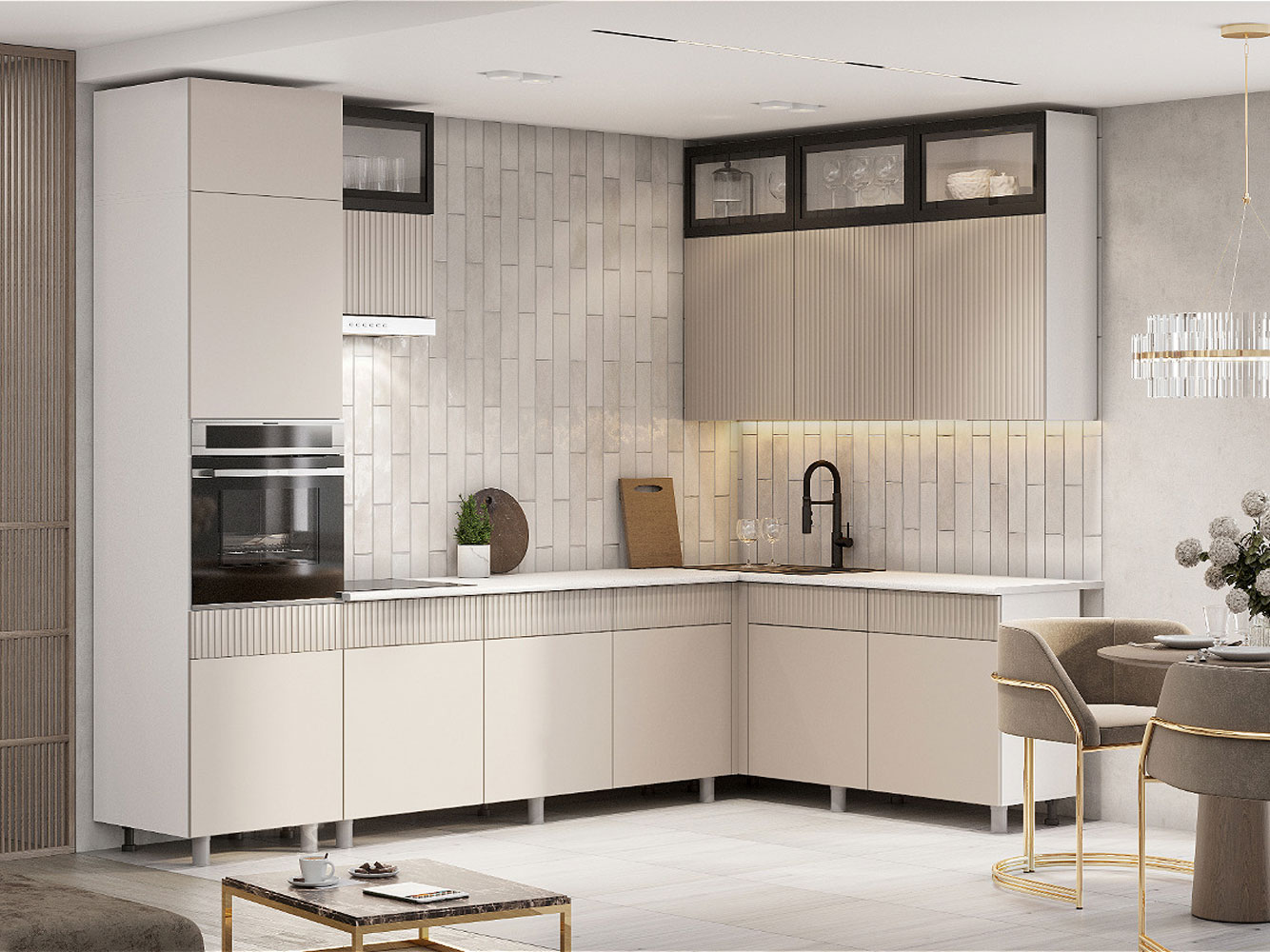 Кухонный гарнитур София Кухонный гарнитур угловой 300х180 см София 300х180 см фото 1