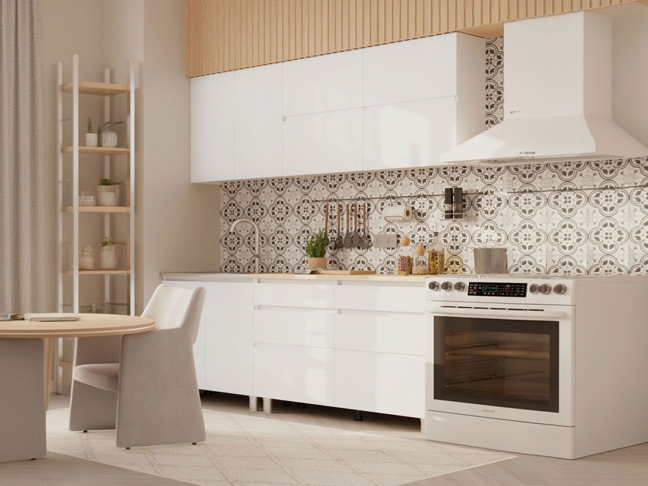 Кухонный гарнитур Одри Симпл Кухонный гарнитур прямой 200 см Одри Симпл 200 см фото 1