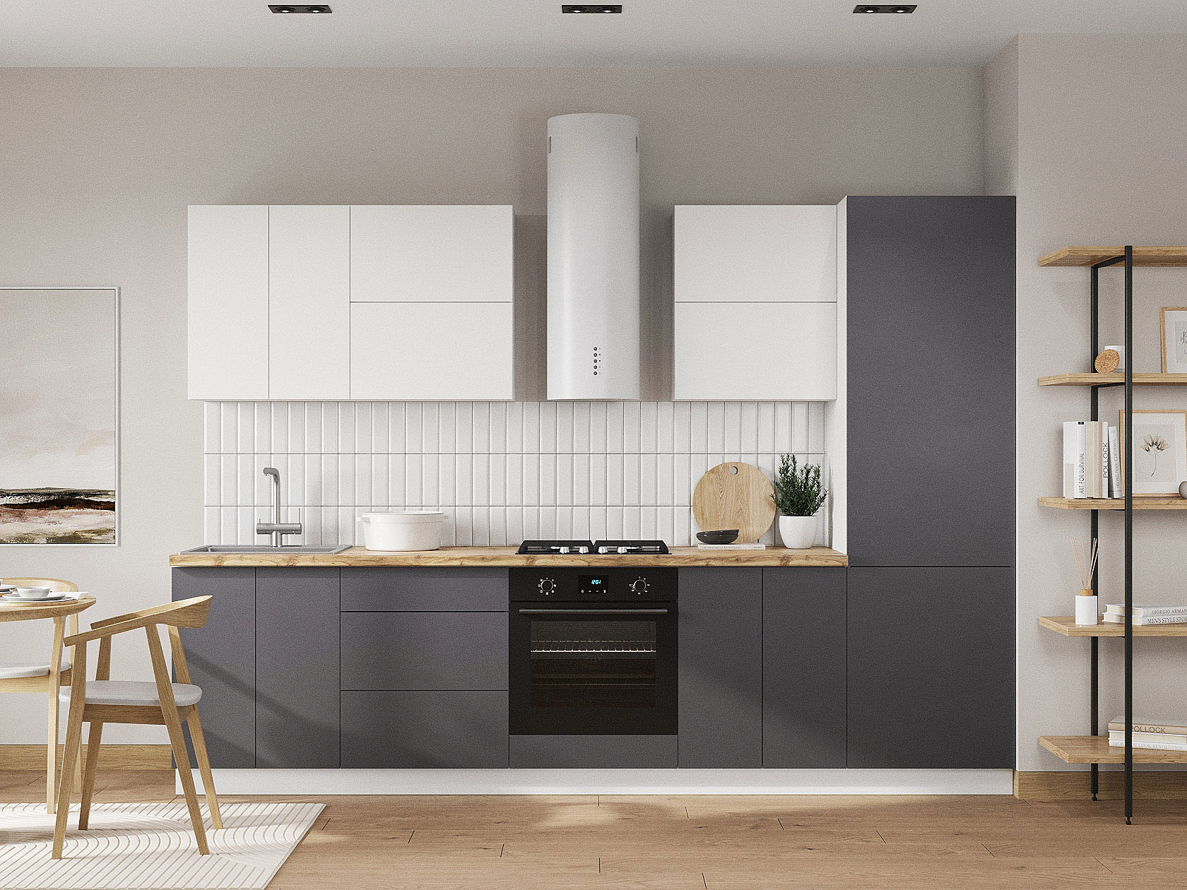 Кухонный гарнитур Модерн Кухонный гарнитур прямой 300 см Модерн 300 см фото 1