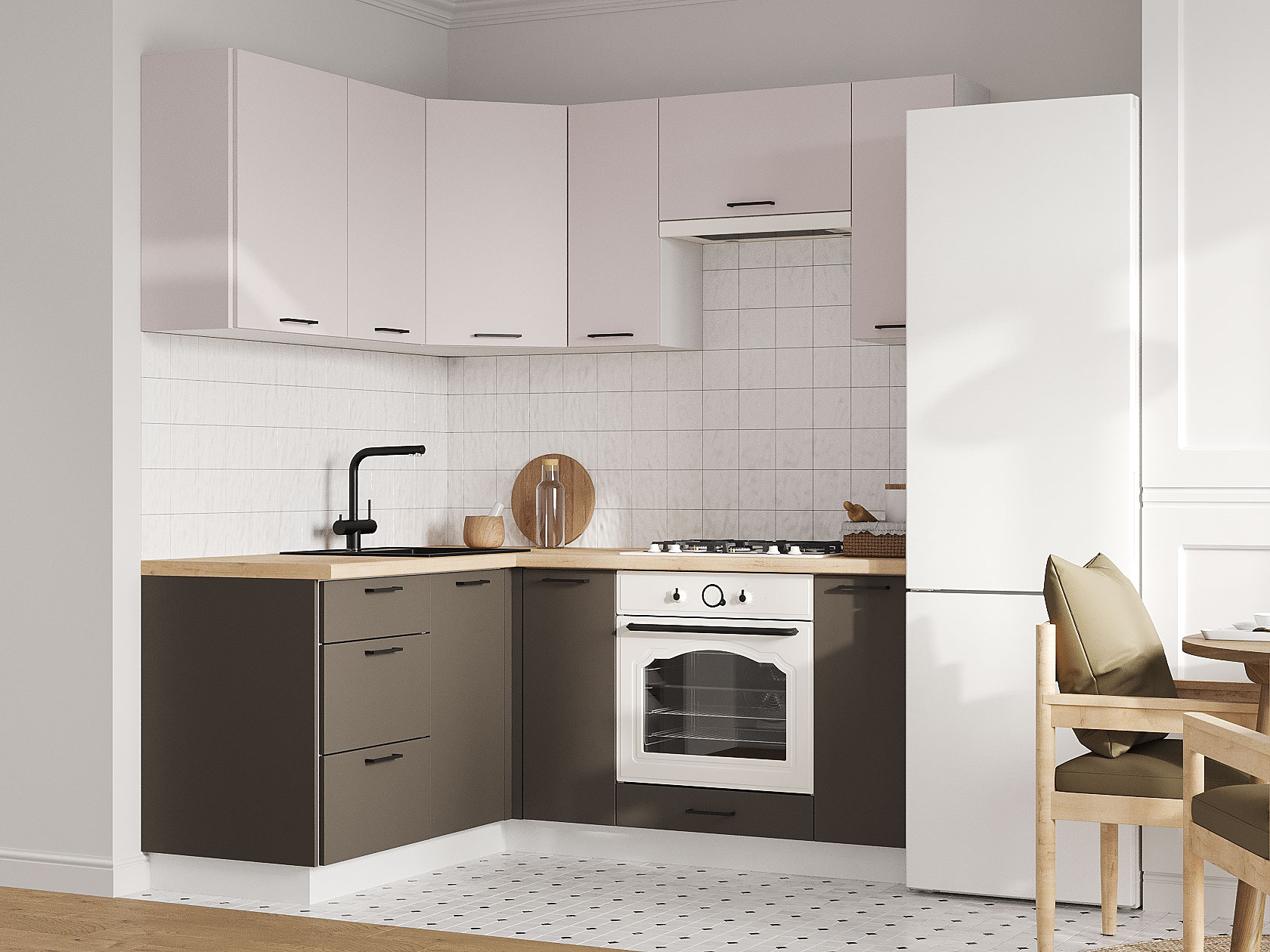 Кухонный гарнитур Аурелио Кухонный гарнитур угловой 180х150 см Аурелио 180х150 см фото 1