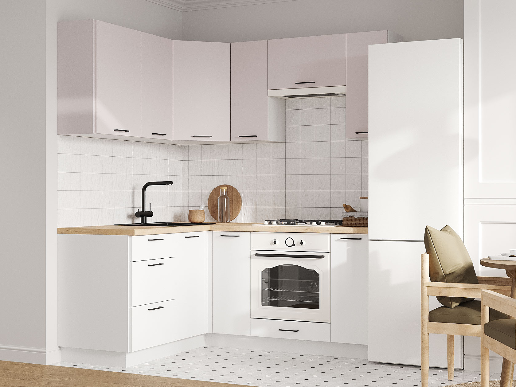 Кухонный гарнитур Аурелио Кухонный гарнитур угловой 180х150 см Аурелио 180х150 см фото 1