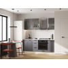 Кухонный гарнитур Модус Кухонный гарнитур прямой со стеклом 200 см Модус 200 см фото 2