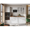 Кухонный гарнитур Бреста Кухонный гарнитур прямой со стеклом 260 см Бреста 260 см фото 1