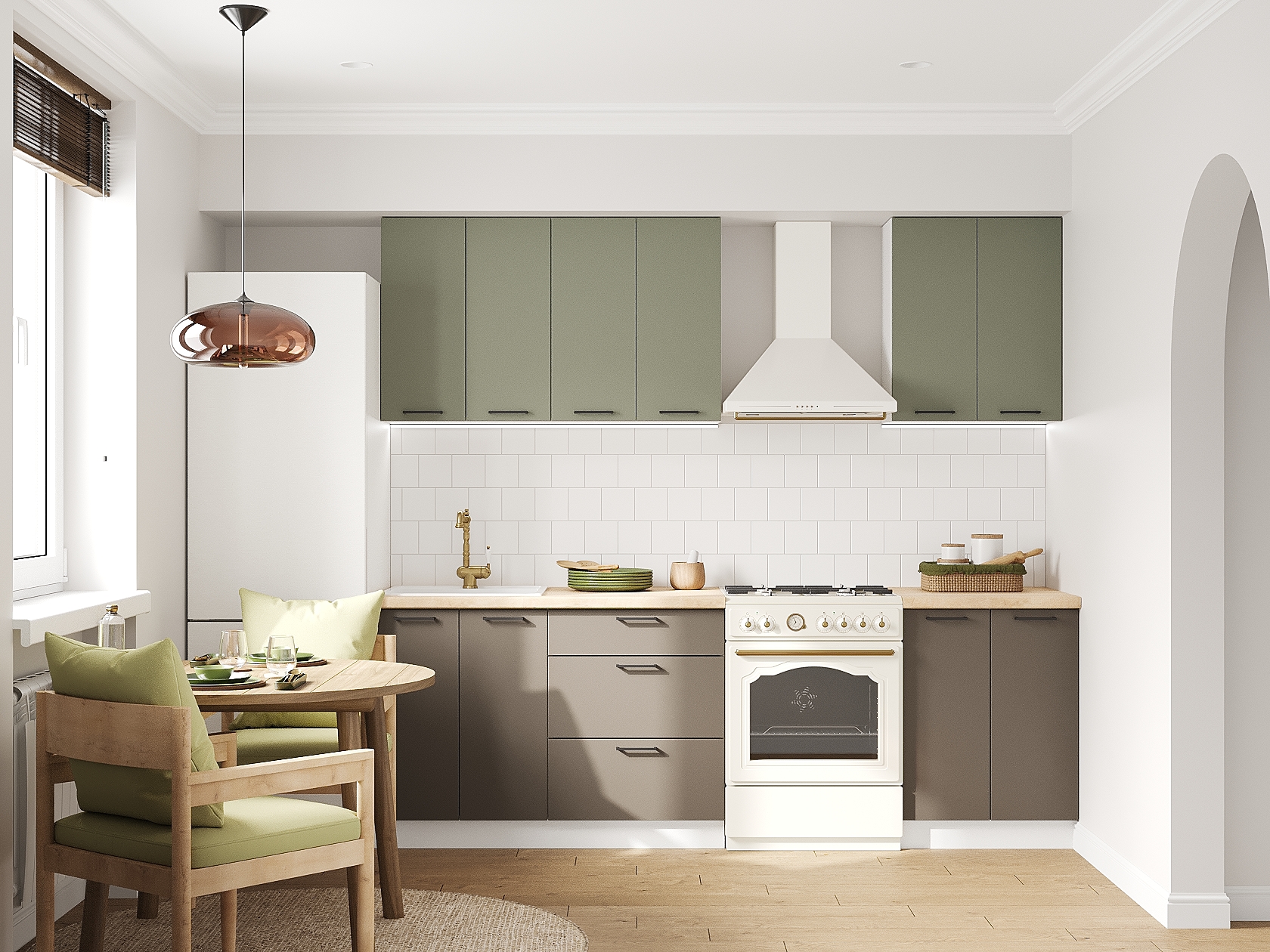 Кухонный гарнитур Аурелио Кухонный гарнитур прямой 180 см Аурелио 180 см фото 1