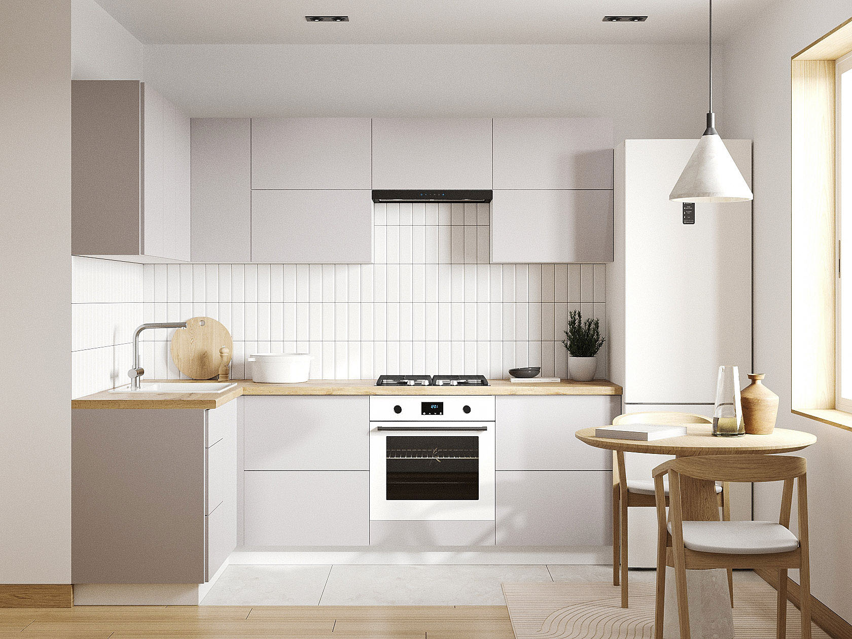 Кухонный гарнитур Модерн Кухонный гарнитур угловой 240х140 см Модерн 240х140 см фото 1