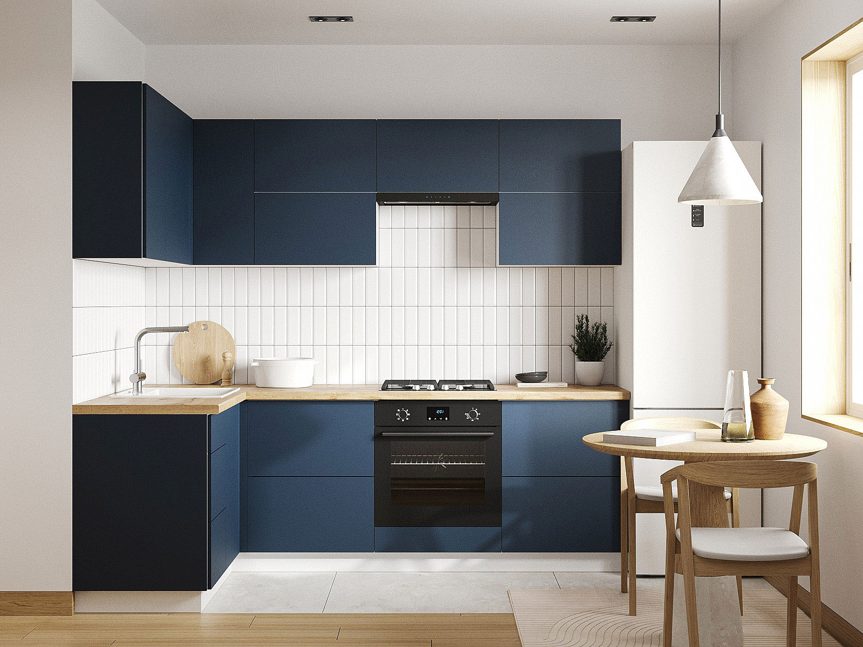 Кухонный гарнитур Модерн Кухонный гарнитур угловой 240х140 см Модерн 240х140 см фото 1