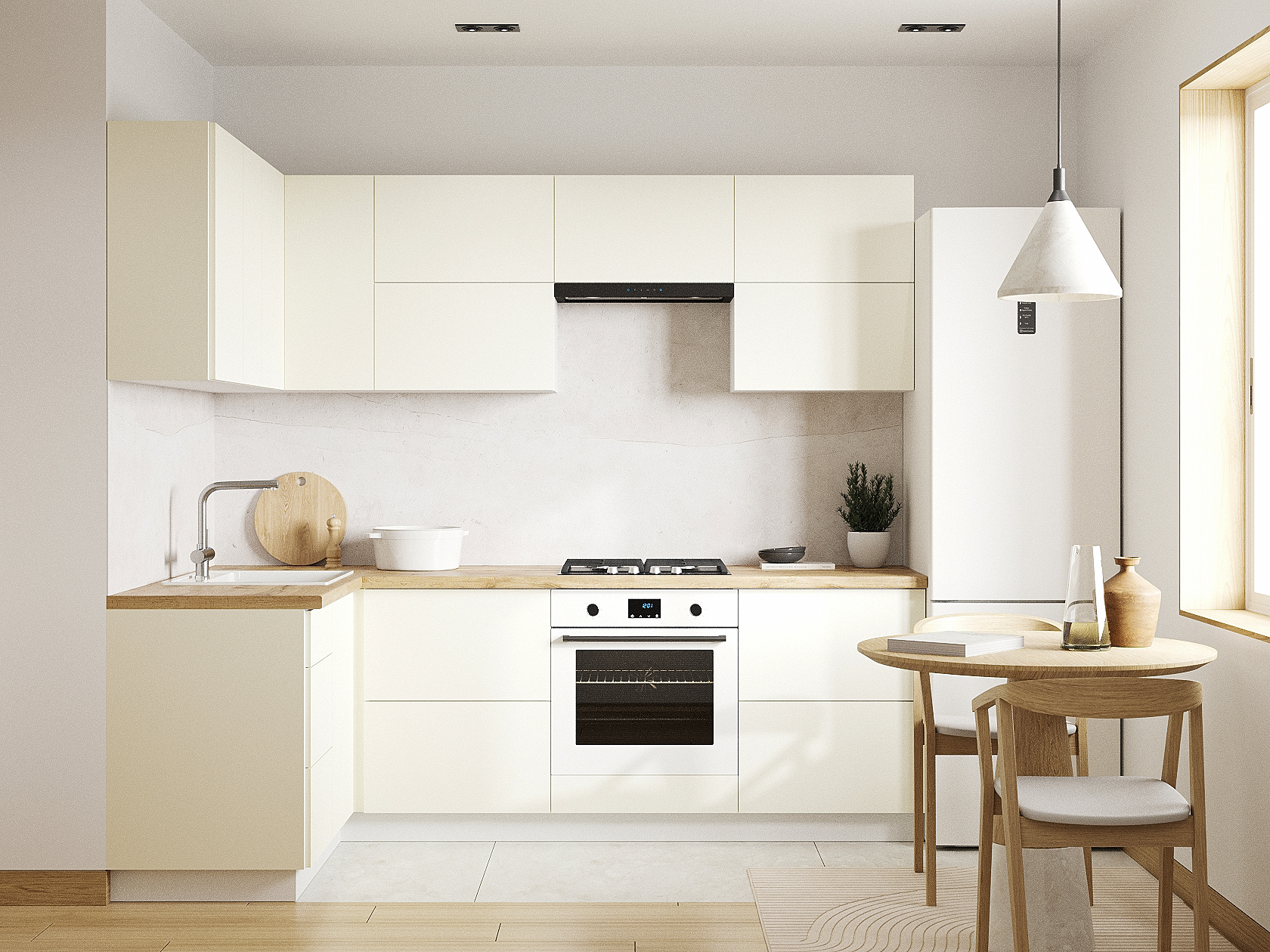 Кухонный гарнитур Модерн Кухонный гарнитур угловой 240х140 см Модерн 240х140 см фото 1