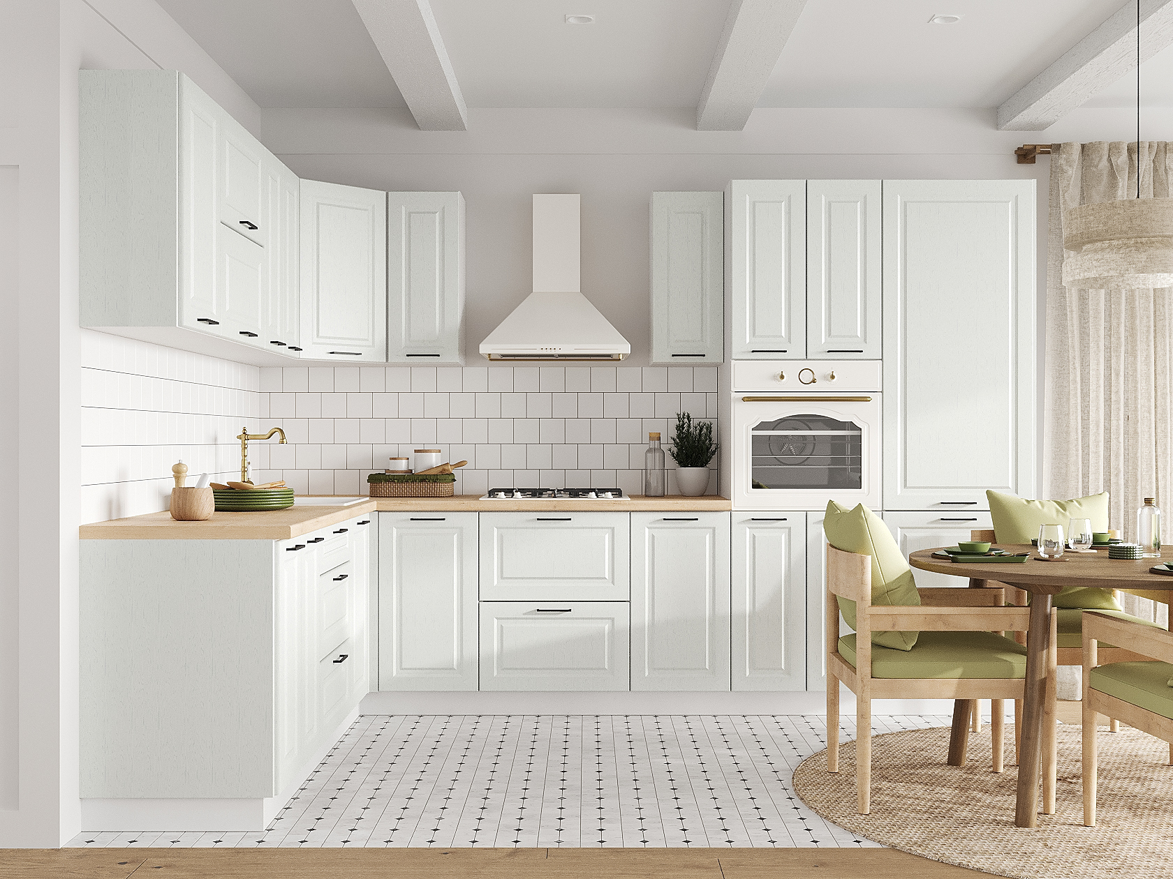 Кухонный гарнитур Грейвуд Кухонный гарнитур угловой 320х220 см Грейвуд 320х220 см фото 1