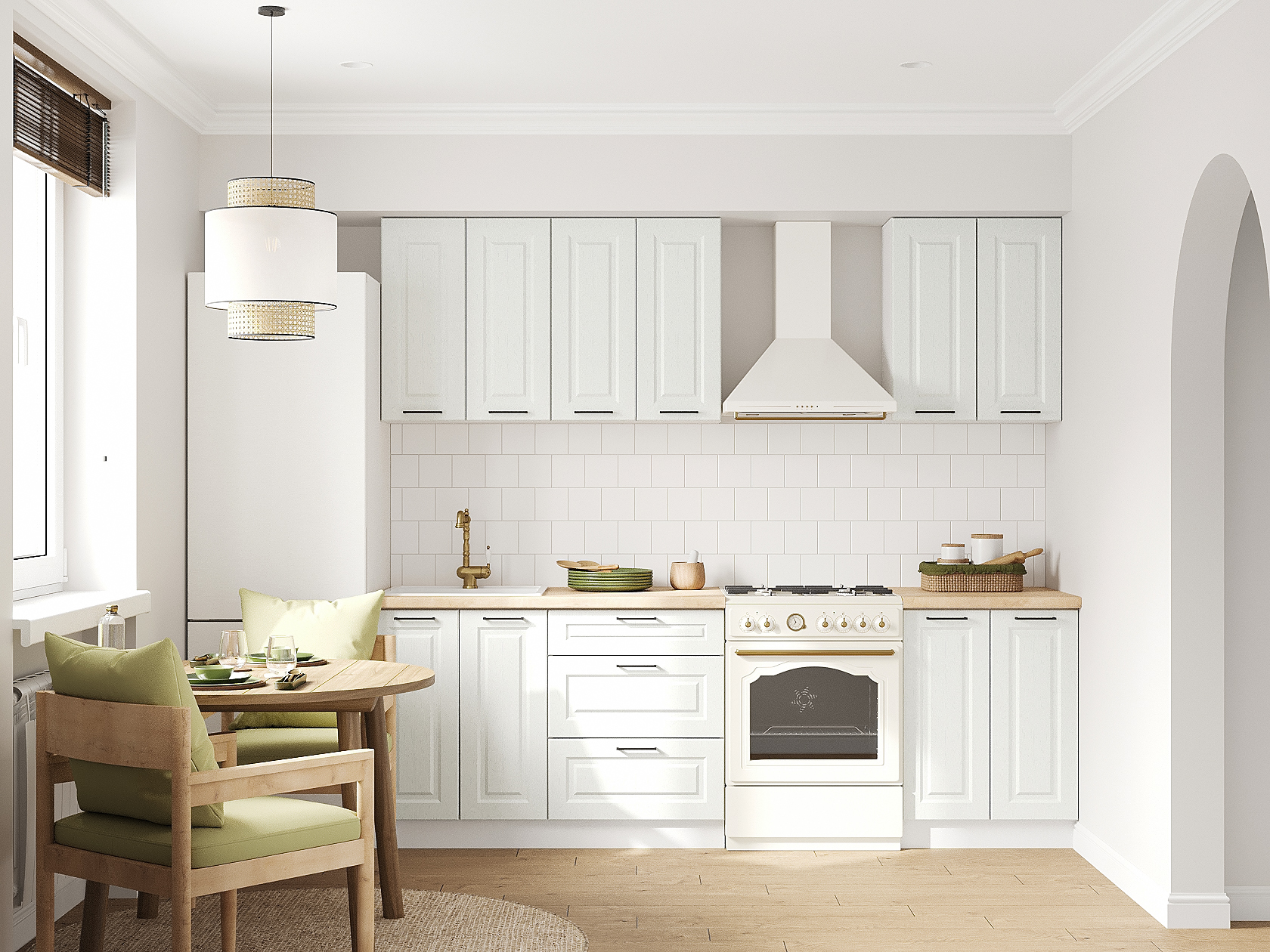 Кухонный гарнитур Грейвуд Кухонный гарнитур прямой 180 см Грейвуд 180 см фото 1