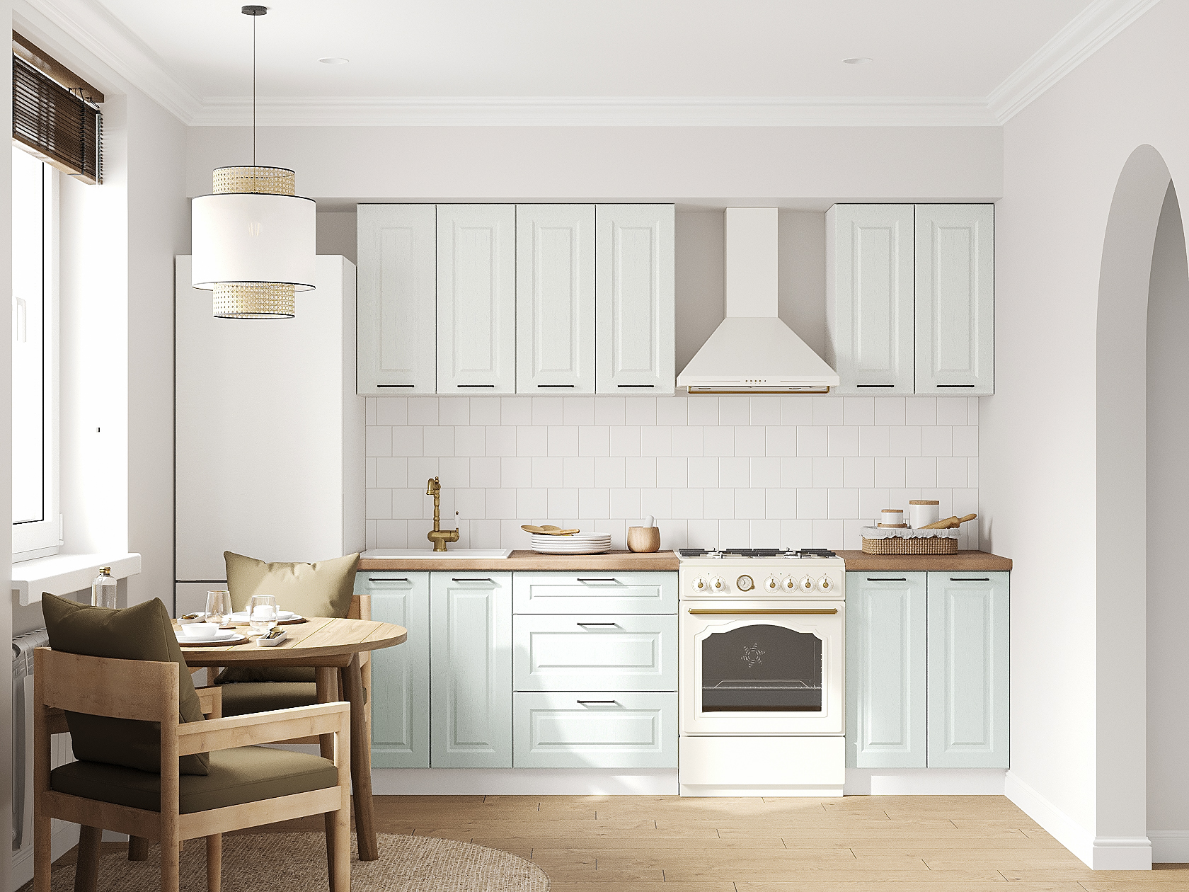 Кухонный гарнитур Грейвуд Кухонный гарнитур прямой 180 см Грейвуд 180 см фото 1