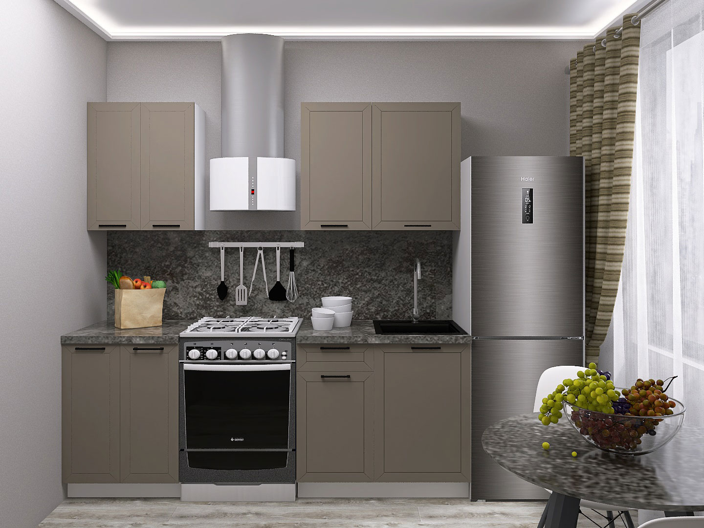 Кухонный гарнитур Вектор Кухонный гарнитур прямой 150 см Вектор 150 см фото 1