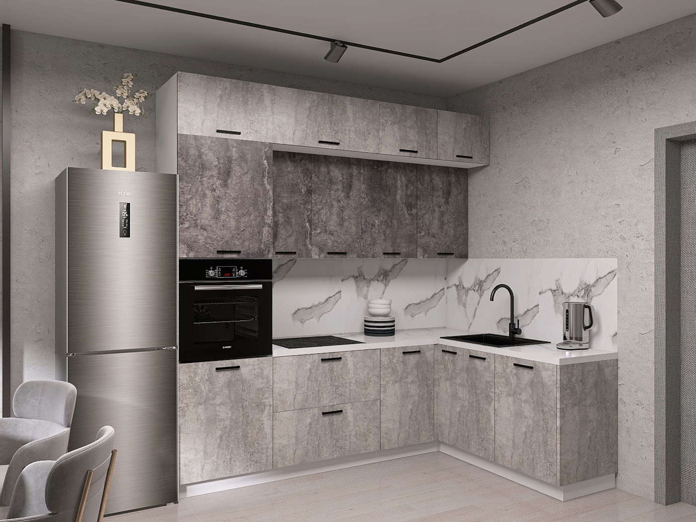 Кухонный гарнитур Модус Кухонный гарнитур угловой 240 х 160 см Модус 240х160 см фото 1