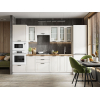 Кухонный гарнитур Оптима Кухонный гарнитур прямой со стеклом 260 см Оптима 260 см фото 1