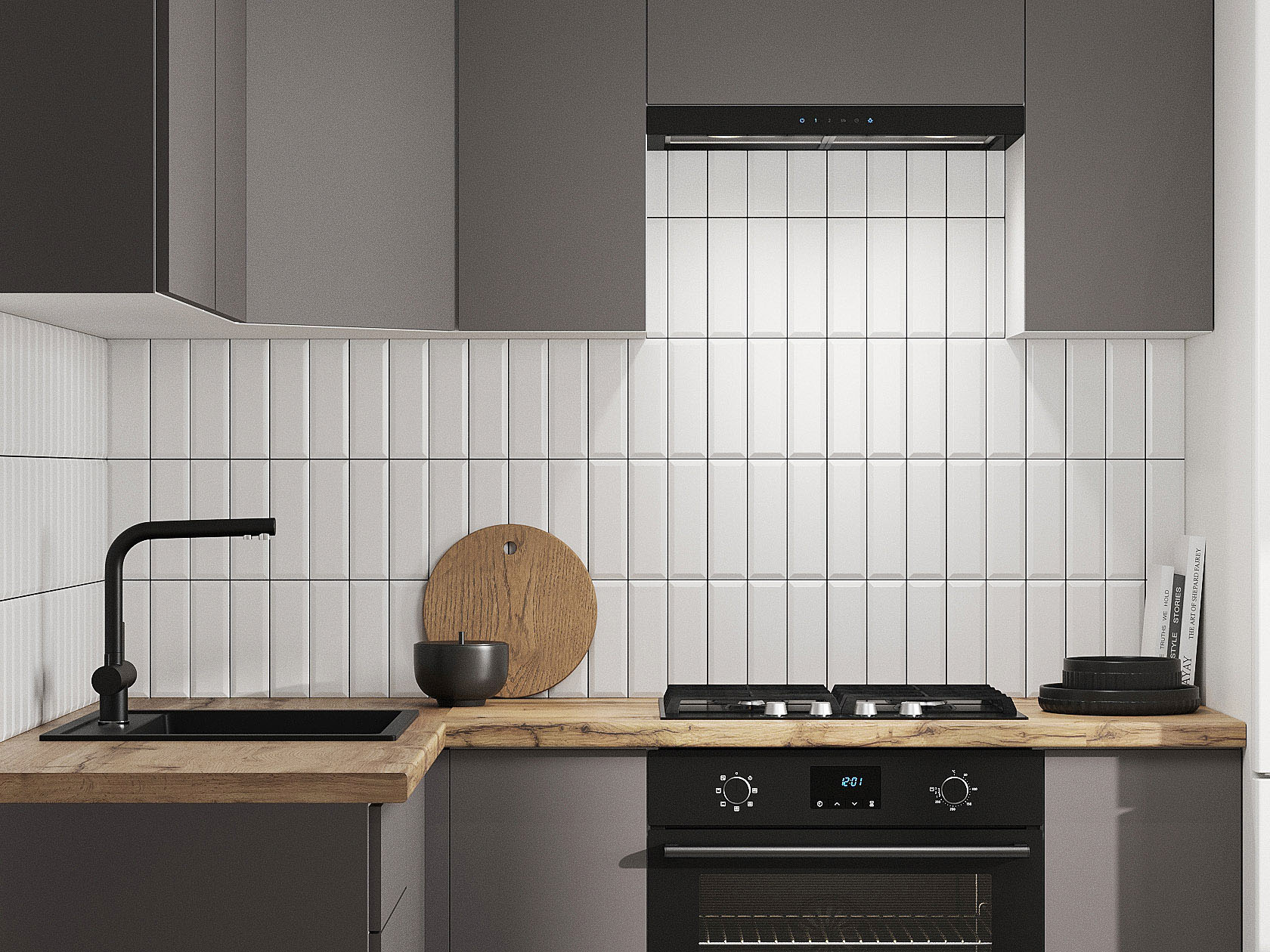 Кухонный гарнитур Модерн Кухонный гарнитур угловой 180х150 см Модерн 180х150 см фото 28