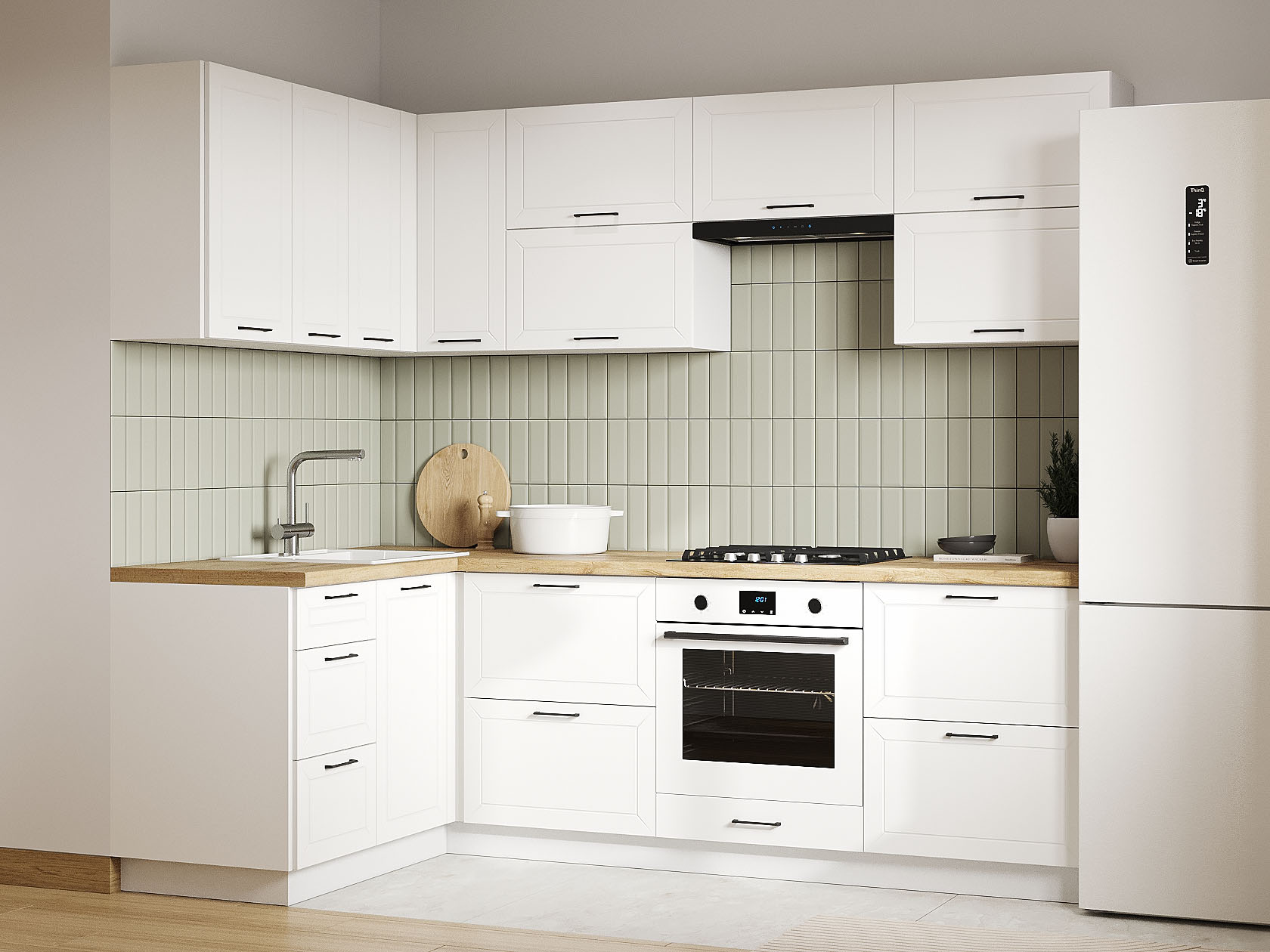 Кухонный гарнитур Вектор Кухонный гарнитур угловой 240х140 см Вектор 240х140 см фото 1