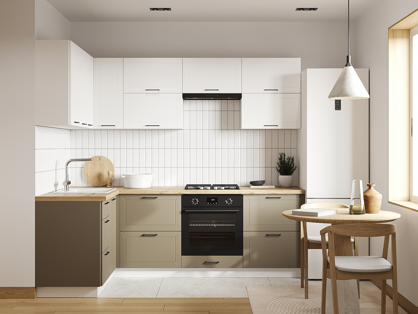 Кухонный гарнитур Вектор Кухонный гарнитур угловой 240х140 см Вектор 240х140 см фото 1