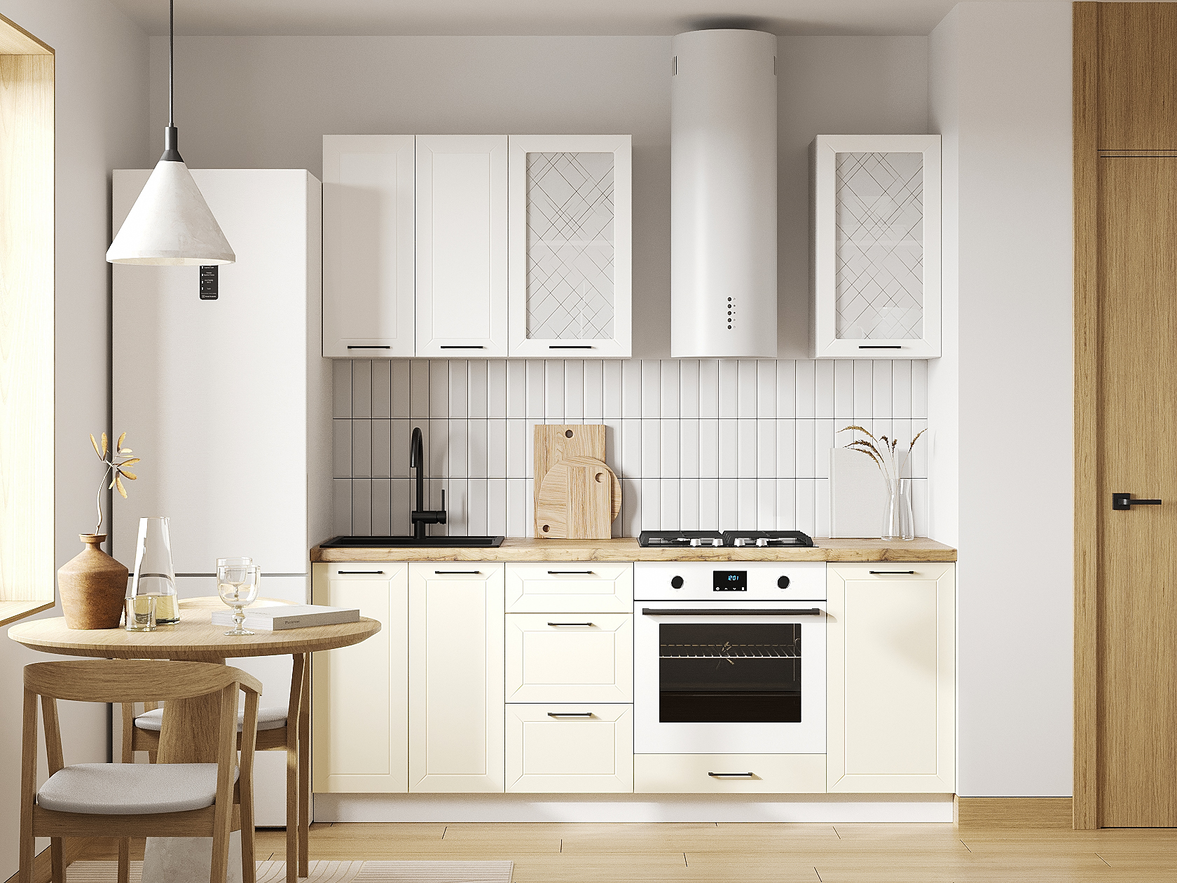 Кухонный гарнитур Вектор Кухонный гарнитур прямой 200 см Вектор 200 см фото 1